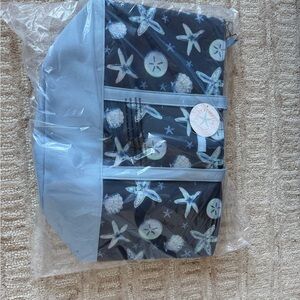 Blue Salty Starfish Tote Bag
